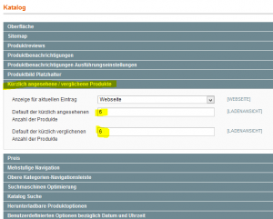 magent-backend-kuerzlich-angesehene-producte-recently-viewed