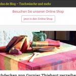 Blog über Tischwäsche und mehr Magento