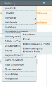 Magento Produkte importieren
