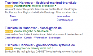 – Der AdWords Bereich