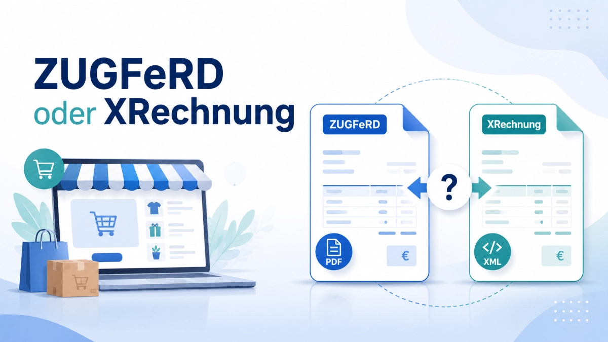 elektronische Rechnung Magento Onlineshop ZUGFeRD XRechnung